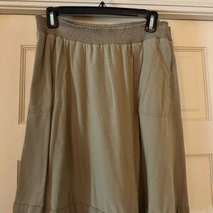 Banana Republic A-Line Skirt in Tan